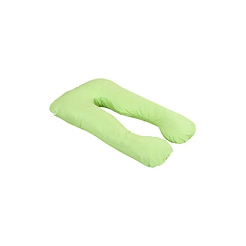 WXKJD Almohada de Soporte for Dormir for Mujeres Embarazadas PÁGINAS Conejo de algodón Imprimir U Forma Forma de Maternidad Almohadas Embarazo Lado Durmiente (Color : Green)