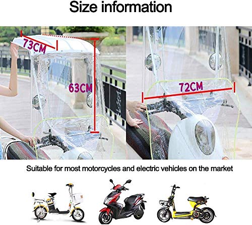 Wxnnx - Funda de sombrilla para moto eléctrica, funda de lluvia para paraguas de scooter, impermeable, funda de paraguas para toldo de coche con batería, color negro