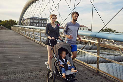 X-lander X-Run Bebe Jogger Silla Jogging 3 Ruedas Neumaticas Silla Cochecito Para Correr Para Cada Terreno (Astral Black)