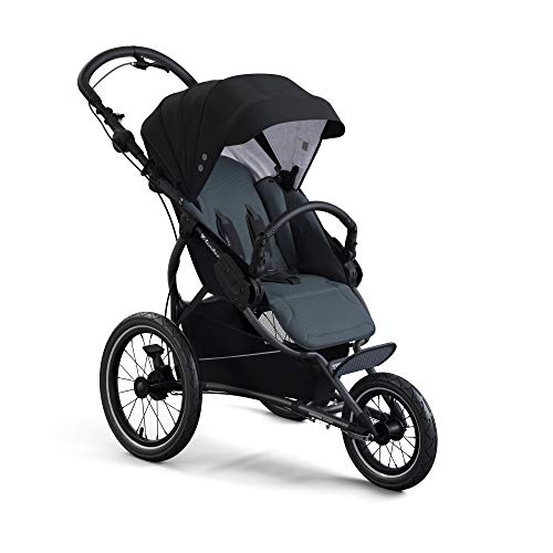 X-lander X-Run Bebe Jogger Silla Jogging 3 Ruedas Neumaticas Silla Cochecito Para Correr Para Cada Terreno (Astral Black)