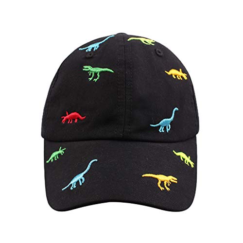 XIAOHAWANG Gorra de béisbol clásica para bebé, diseño de dinosaurio, para niños, para primavera, verano, para niños, con visera de 2 a 6 años