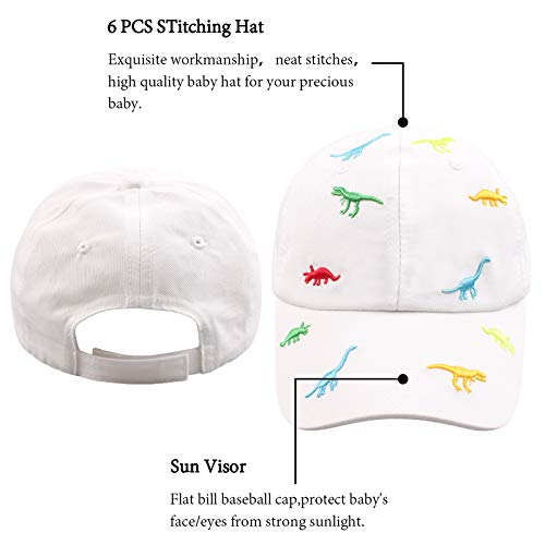 XIAOHAWANG Gorra de Béisbol Infantil Unisex Niño Sombrero Personalizado Sombrero de Verano 2 a 6 años(Blanco,2-6 años)