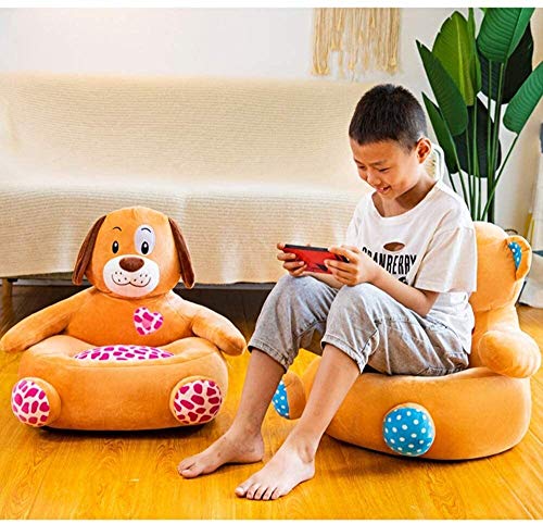 XIHEJD Sofá de niño de Dibujos Animados, de la butaca Habitaciones de niños Asiento StoolCartoon Oso Perezoso niños pequeños Lujoso sofá Sillón Infantil heces (Color : Bear)