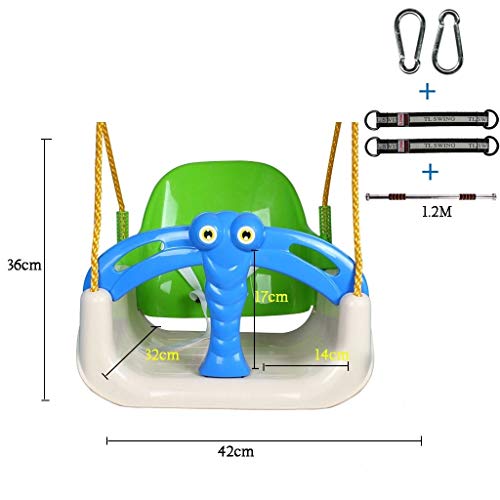 xuejuanshop Columpio Forma de Animal Columpio Asiento de bebé for niños Colgante de Silla for Colgar en el Interior y al Aire Libre Juego Familiar Duradero Columpio de árbol Gimnasios y Columpios