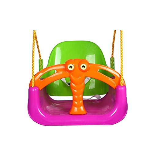 xuejuanshop Columpio Forma de Animal Columpio Asiento de bebé for niños Colgante de Silla for Colgar en el Interior y al Aire Libre Juego Familiar Duradero Columpio de árbol Gimnasios y Columpios