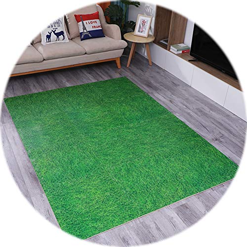 YANGJUN Suelo Goma Alfombra Puzzle Bebe Antideslizante Resistente Al Desgaste Anti Caída Césped Verde Habitación (Color : Green, Size : 60x60x1cm-6PCS)