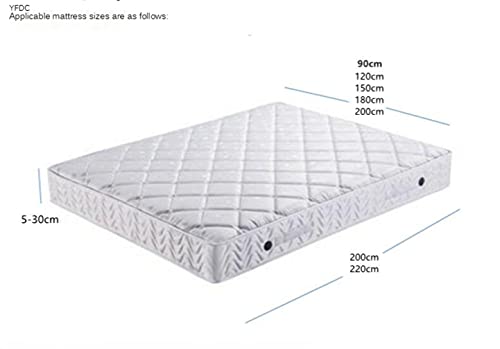 YFDC Funda De Colchón De Sábana Ajustable Sólida Acolchada con Banda De Goma Elástica En Todos Los Sentidos Sábana Antideslizante A Prueba De Polvo 1 Uds (Xingyue Legend,Pillowcase48x74cmx2)