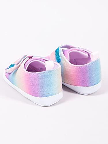 Yo Club Zapatos de algodón para bebé con certificado de 3-9 meses, arco iris, 3-9 Monate