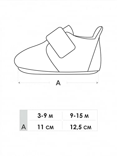 Yo Club Zapatos de algodón para bebé con certificado de 3-9 meses, arco iris, 3-9 Monate