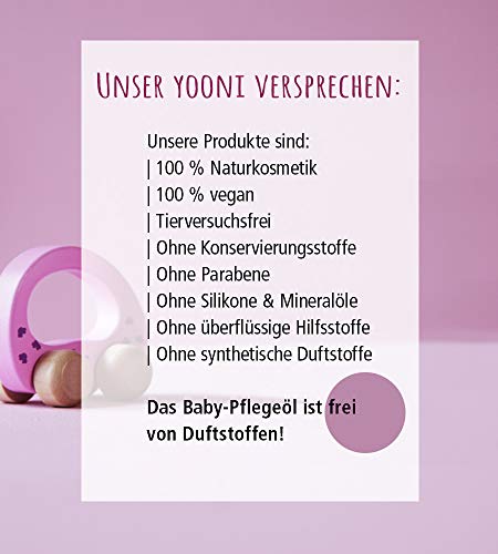 Yooni Aceite de linaza para bebé, relajación suave, con aceite de hinojo, comino y anís, 100 % ecológico, 100 % vegano, fabricado en Alemania, 30 ml