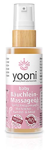 Yooni Aceite de linaza para bebé, relajación suave, con aceite de hinojo, comino y anís, 100 % ecológico, 100 % vegano, fabricado en Alemania, 30 ml