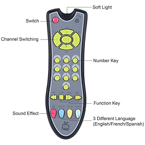 Yujum El Aprendizaje a Distancia de Seguridad Control Primeros Juguetes educativos de los niños Máquina eléctrica del Juguete de Regalo del bebé Juguetes Música TV