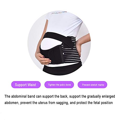 Yuxincai - Banda de maternidad para embarazo, suave y transpirable, cinturón de apoyo para el abdomen, bandas de apoyo pélvico para el embarazo, cuna prenatal para bebé, blanco, xx-large