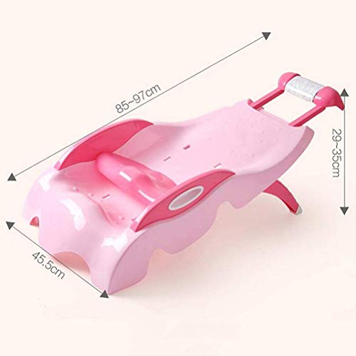 YWAWJ Silla de champú La Mujer Embarazada champú Silla Plegable Hijos de champú Cama (Color : Pink)