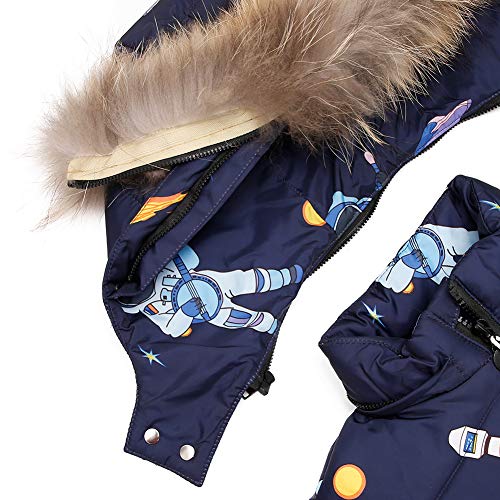 ZOEREA 2 Piezas Traje de Nieve Niños Abrigos Chaqueta con Capucha + Pantalones Niña Niño Ropa de Invierno Set