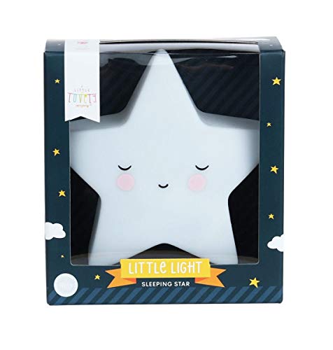 A little lovely Estrella luz led, Blanco, Pequeño-14,3 x 14,2 x 6 cm