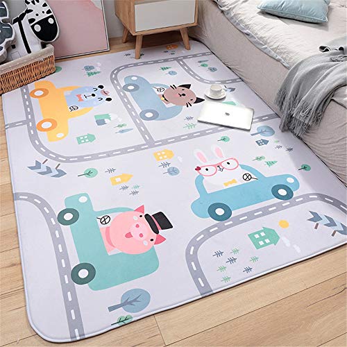 Alfombra de Baño Alfombra impermeable antideslizante para juegos de bebés BPA Tapete para bebés gratis para bebés 150 * 200 cm / 100 * 150 cm Estera de rastreo reversible extra grande Portátil Niños p