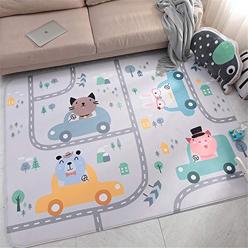 Alfombra de Baño Alfombra impermeable antideslizante para juegos de bebés BPA Tapete para bebés gratis para bebés 150 * 200 cm / 100 * 150 cm Estera de rastreo reversible extra grande Portátil Niños p