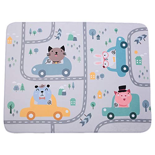 Alfombra de Baño Alfombra impermeable antideslizante para juegos de bebés BPA Tapete para bebés gratis para bebés 150 * 200 cm / 100 * 150 cm Estera de rastreo reversible extra grande Portátil Niños p