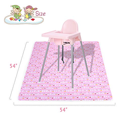 Alta Silla Alfombrillas para Bebé, 137 x 137 cm, Alfombrilla antideslizante para niños, Alfombras De Juego Para Bebé, Oso Polar.