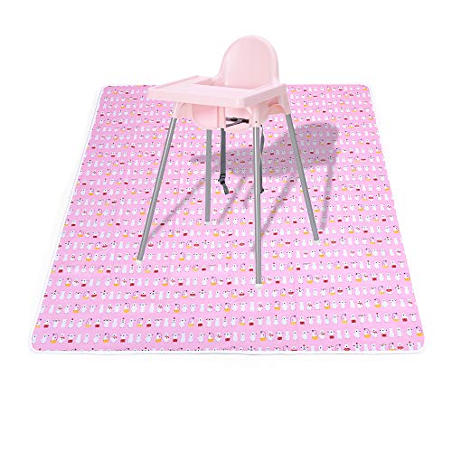 Alta Silla Alfombrillas para Bebé, 137 x 137 cm, Alfombrilla antideslizante para niños, Alfombras De Juego Para Bebé, Oso Polar.