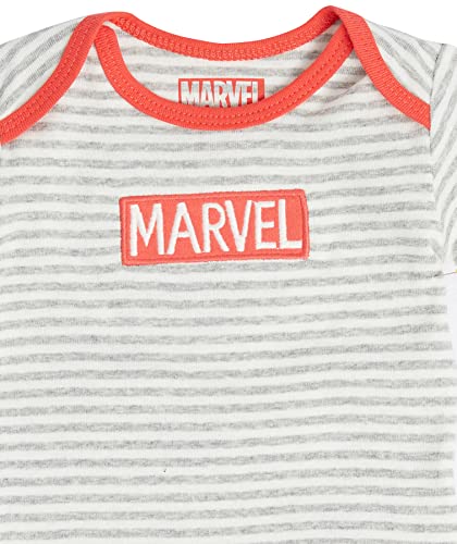 Amazon Essentials Baby Disney Star Wars Marvel Short-Sleeve Bodysuits Body, Paquete de 6 Amigos Meses, Pack de 6