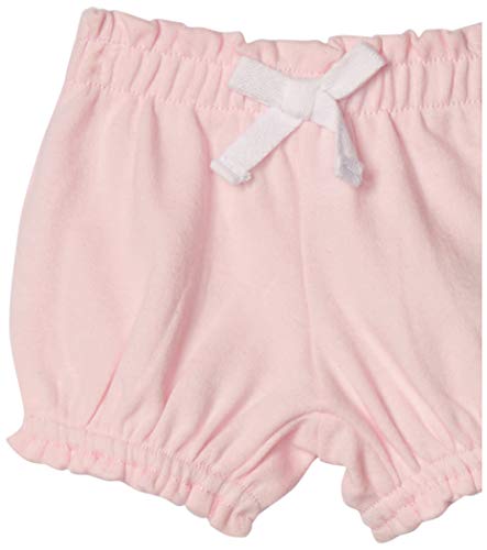 Amazon Essentials - Pack de 3 pantalones bombacho para niña, Pink/Grey Solid, US 0-3M (EU 56-62)