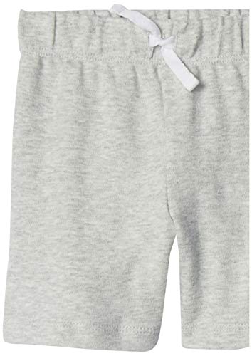 Amazon Essentials - Pack de 3 pantalones cortos con cintura elástica para niño, Blue/Grey Solid, 80 cm