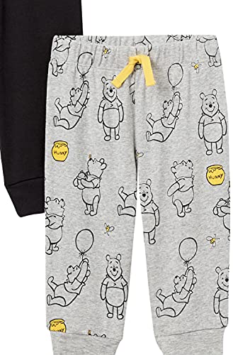 Amazon Essentials Pantalones Niño bebé Grande, Pack de 4, Paquete de 4 Winnie The Pooh Oh Bother, 24 Meses