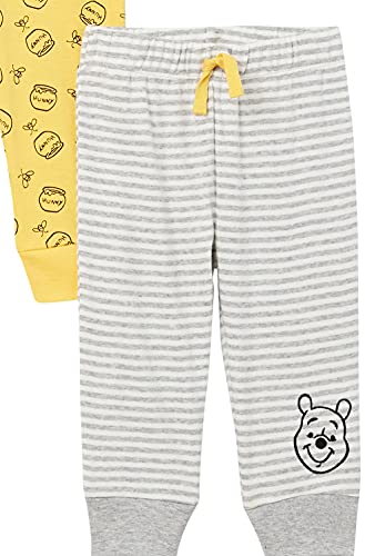 Amazon Essentials Pantalones Niño bebé Grande, Pack de 4, Paquete de 4 Winnie The Pooh Oh Bother, 24 Meses