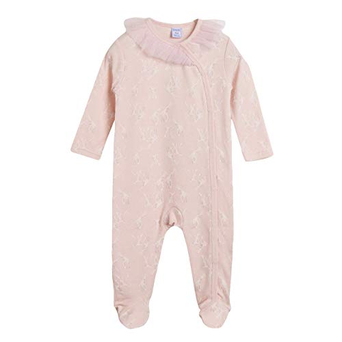 Amomí, Pijama algodón Bebé Niña Pelele Bebé Niña Manga Larga Pack de 2 Pcs Algodón 100%, 0-24 Meses (18 Meses, 71124+BGI79661/18M)