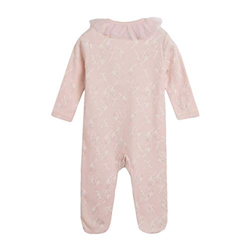 Amomí, Pijama algodón Bebé Niña Pelele Bebé Niña Manga Larga Pack de 2 Pcs Algodón 100%, 0-24 Meses (18 Meses, 71124+BGI79661/18M)