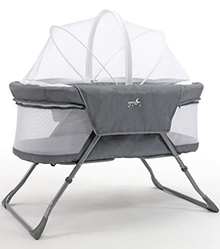 Asalvo - minicuna plegable Trip, Color gris