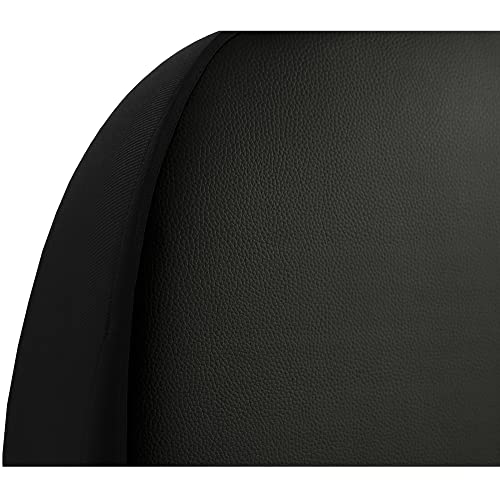 AUTOLIGHT 24 Protector de respaldo para asiento trasero de coche, funda de piel impermeable, fácil de limpiar, de piel ecológica, color negro, coche para niños (2)