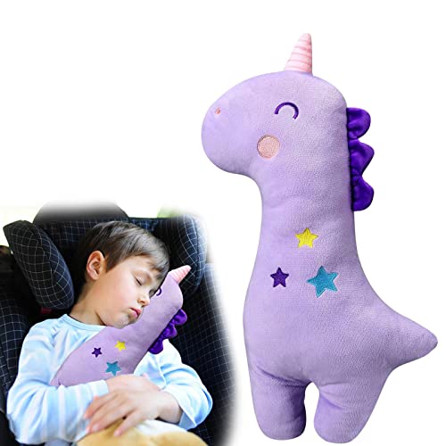 auvstar Niños Almohada para Cinturón de Seguridad de Coche, Almohadilla para el Hombro Protección para el Cinturón de Seguridad de Coche, Cojín para Cinturón de Seguridad de Coche (Unicornio)