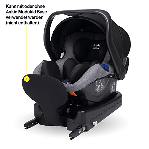 AXKID MODUKID INFANT Silla de Coche Grupo 0 y 1, Asiento de Automóvil para Niños de 0-13 Kg, Sillita para Coche, Silla de Coche de Bebé de 0 Meses hasta 1 Año (Gris)