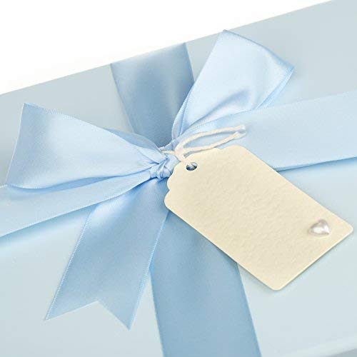 Baby Box Shop - Cesta regalo bebe - Regalos originales para baby shower con esenciales para bebes recien nacidos que incluye oso de peluche y caja recuerdos azul…