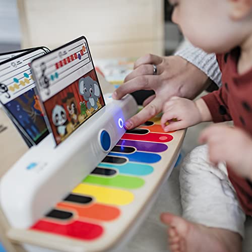 Baby Einstein, Hape, Together in Tune Piano, Connected Magic Touch, 4 modos de juego y 10 melodías, control de volumen, juguete de madera para niños, 12 meses, multicolor (12422)