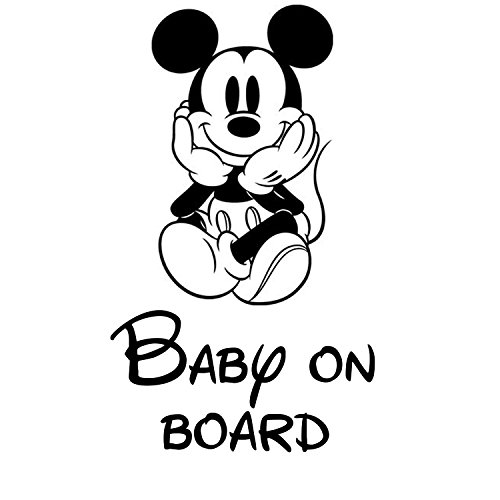 Baby On Board Mickey Mouse Disney coche Adhesivo Vinilo JDM Funny Cute