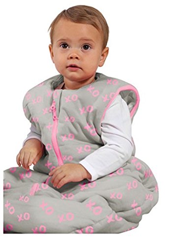 Baby Studio Mi primera Reversible saco de dormir (18 meses Plus, kiss-n-hugs, Rosa)