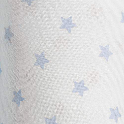 Babycalin - Set de 2 sábanas bajeras, cielo azul y estrella, 60x120 cm