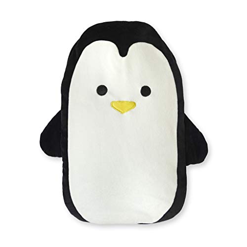 Balvi Bolsa Agua Caliente Pingu Color Negro Botella de Agua Caliente con Cubierta Suave en Forma de p