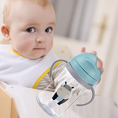 BAOLE Vasos Sippy para bebés de 6 a 12 Meses | Taza de Pajita a Prueba de Fugas con Asas Tazas de Silicona para niños pequeños de más de 1 año de Edad Bebés Niñas Niños | Botella de Agua a Prueba