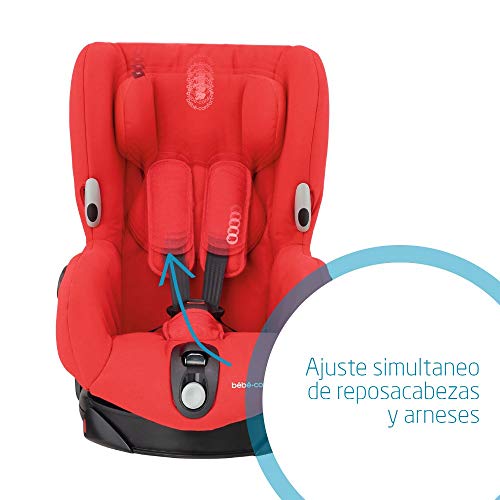 Bébé Confort Axiss Asiento de Coche Giratorio Grupo 1 (9-18 kg), Rojo (Nomad Red), 57.5 x 43.5 x 63 cm