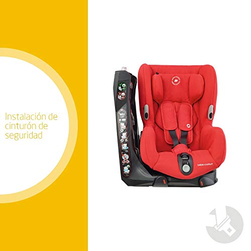 Bébé Confort Axiss Asiento de Coche Giratorio Grupo 1 (9-18 kg), Rojo (Nomad Red), 57.5 x 43.5 x 63 cm