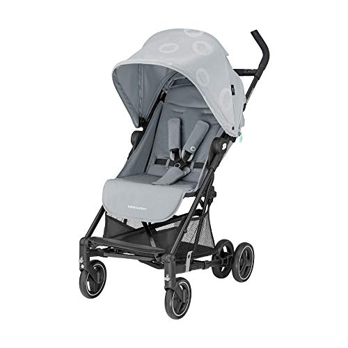 Bébé Confort Mara - Cochecito ligero y compacto, reclinable hasta la posición de dormir, plegable con una mano, homologado hasta 22 kg, color gris