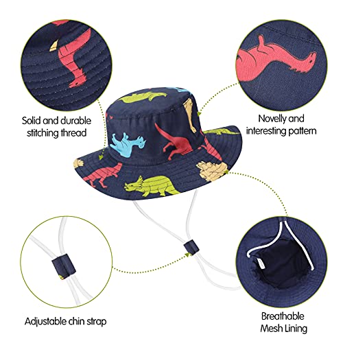 Bebé Niña Niño Sombrero de Sol Verano Algodón Niño Tiburón Ajustable Pescador Gorra Protección de Sol Anti UV para Exteriores/Natación/Playa/Piscina UPF 50+