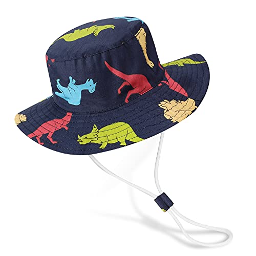 Bebé Niña Niño Sombrero de Sol Verano Algodón Niño Tiburón Ajustable Pescador Gorra Protección de Sol Anti UV para Exteriores/Natación/Playa/Piscina UPF 50+