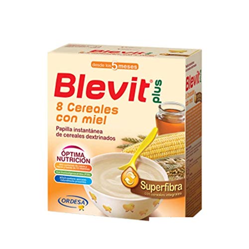 BLEVIT PLUS CON FIBRA 8 CEREALES CON MIEL 600GR