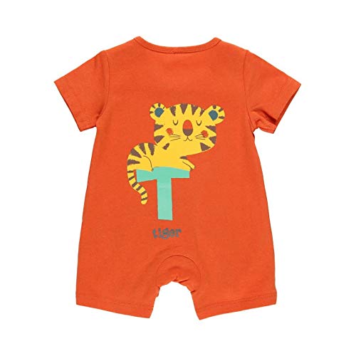 boboli Pelele Bebe Niño - 100% algodón - Manga Corta - Pelele Verano – Pijama para Dormir Ropa de Regalo - para Bebe de 0 Mes a 24 Meses